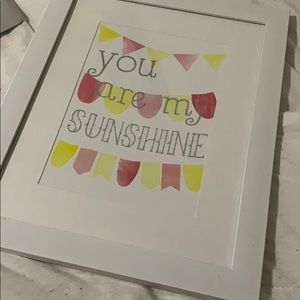 “You are my sunshine” photo frame